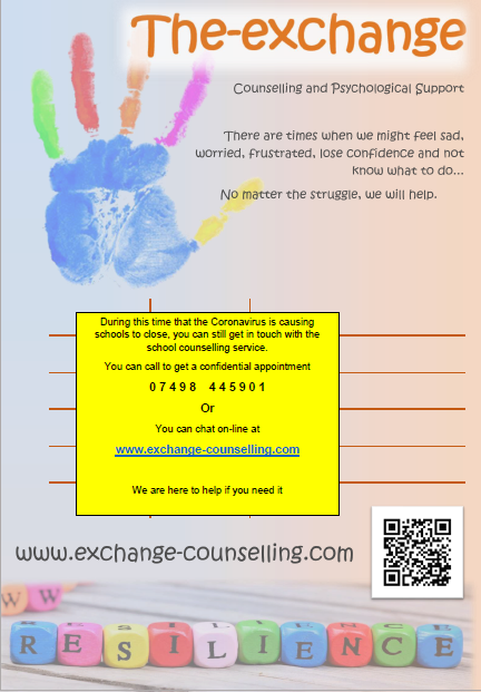 Counselling available on 07498445901